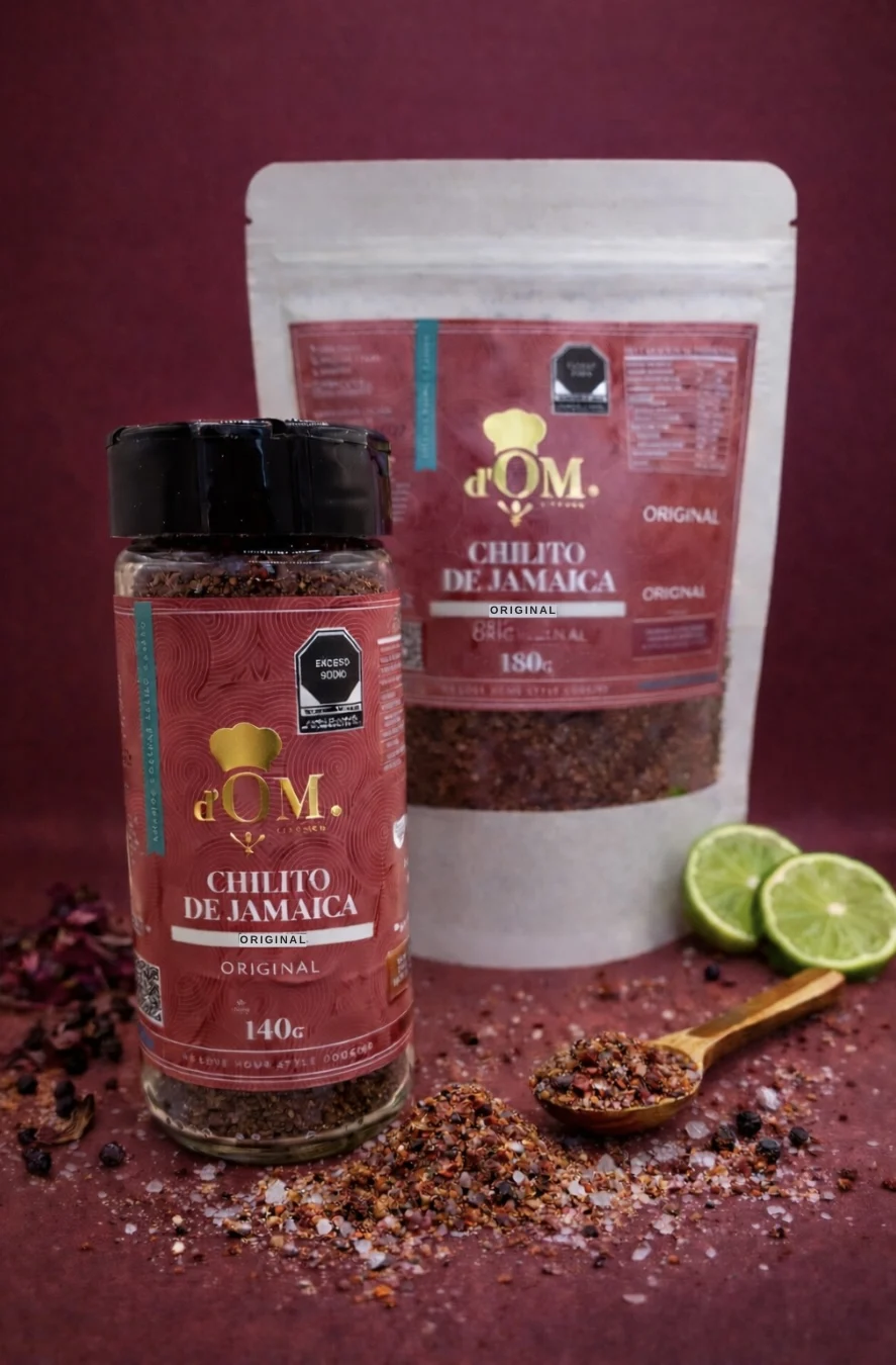 Combo | Bolsa Refill - 180 Gramos De Chilito de Jamaica Y Salero De Vidrio 140 Gramos Picante Original